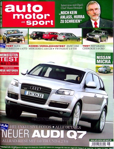 Deckblatt Auto Motor und Sport (18/2005)